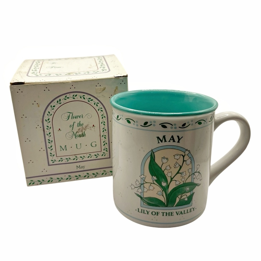 🆕 Papel Vintage Flower of the Month Mug - May/Lily of the Valley
